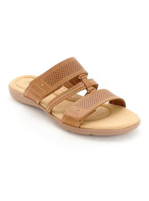 Clarks Collection Leather Slide Sandals -Elizabelle Ave