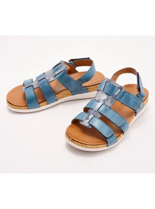 Revere Adjustable Leather Gladiator Sandals-Santori