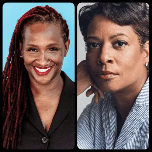 Portrait images of Effie Brown, Dawn Porter, Celine Song, and Richard Linklater.