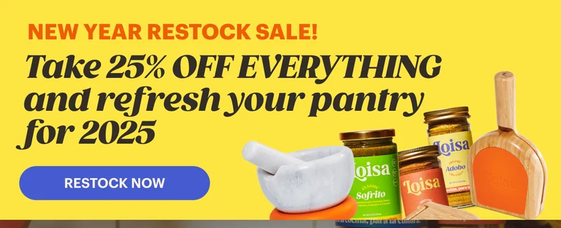 New Year Restock Sale! TAKE 25% OFF EVERYTHING and refresh your pantry for 2025. RESTOCK NOW