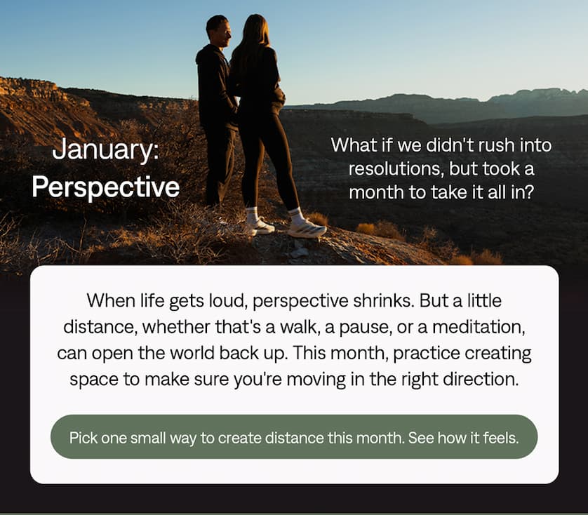 January: Perspective