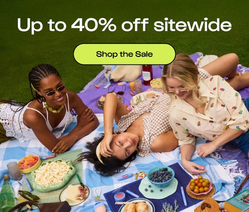 Up to 40% off sitewide!