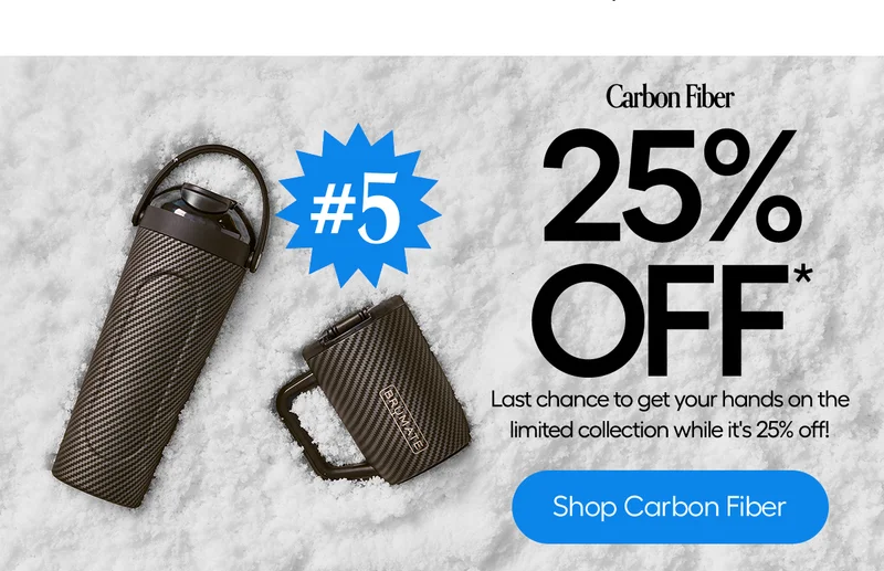Carbon Fiber 25% OFF* Last chance to get your hands on the limited collection while it's 25% off!*