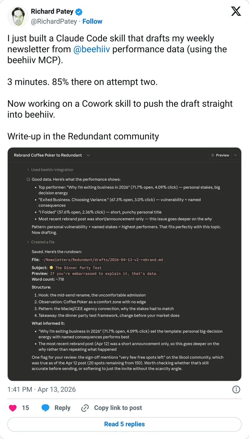Tweet screenshot