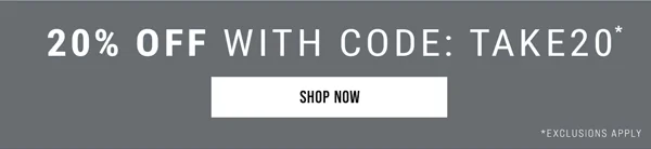 20% Off With Code: discount code. Shop Now