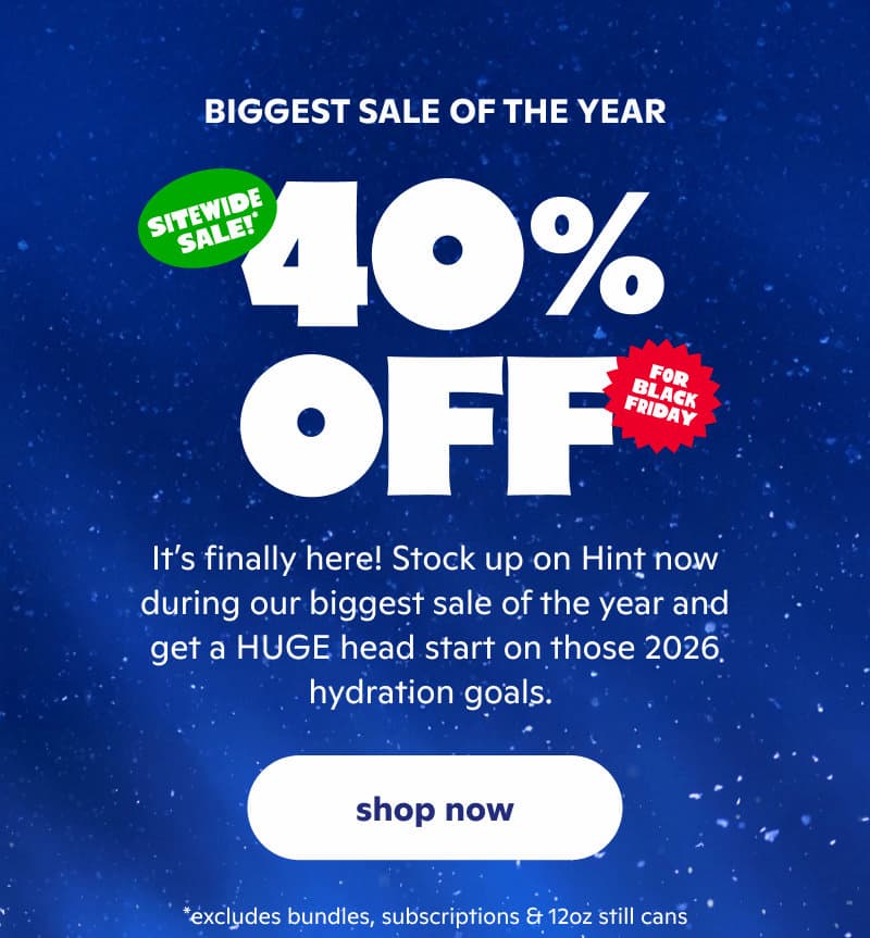 BIGGEST SALE OF THE YEAR 40% OFF FOR BLACK FRIDAY*