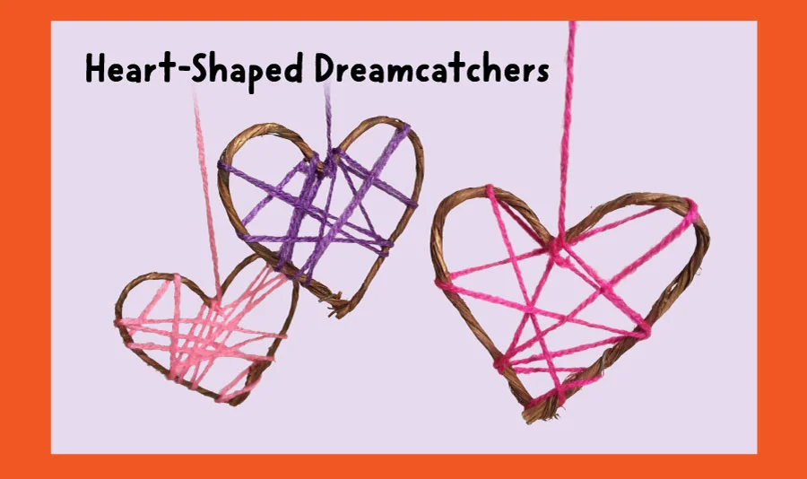 Heart-Shaped Dreamcatchers