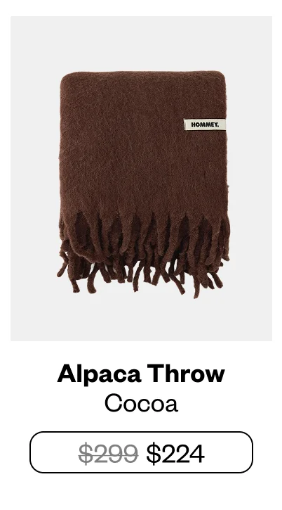 Shop - Merino Alpaca Throw - Cocoa