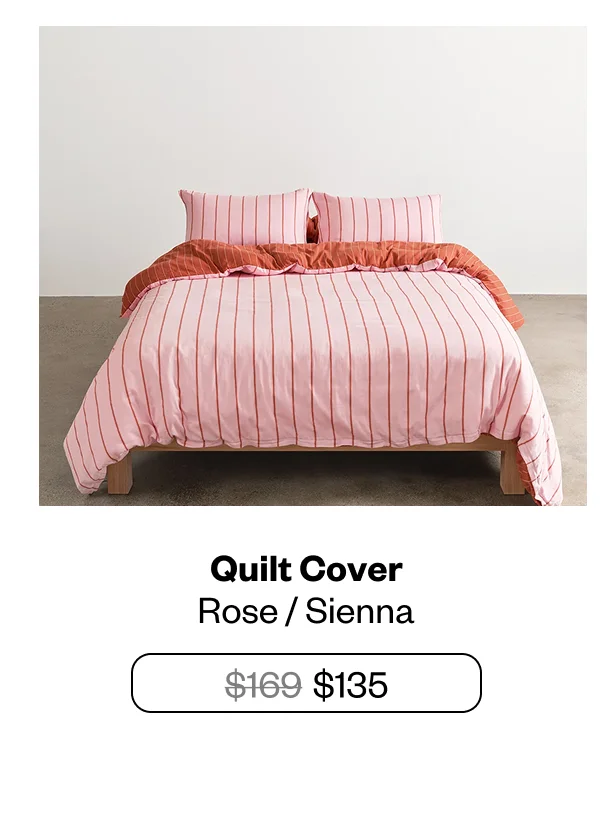 Shop - Quilt Cover - Rose / Sienna
