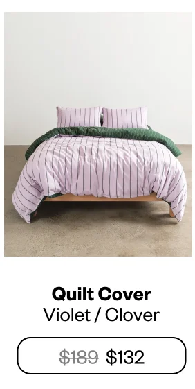 Quilt Cover: Violet/Clover - Shop Now