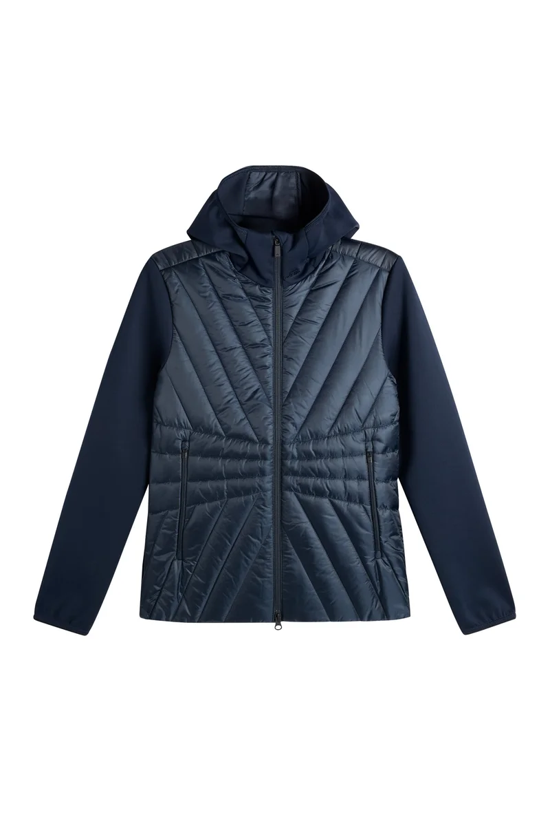 Image of Holma Quilt Hybrid Hood / JL Navy