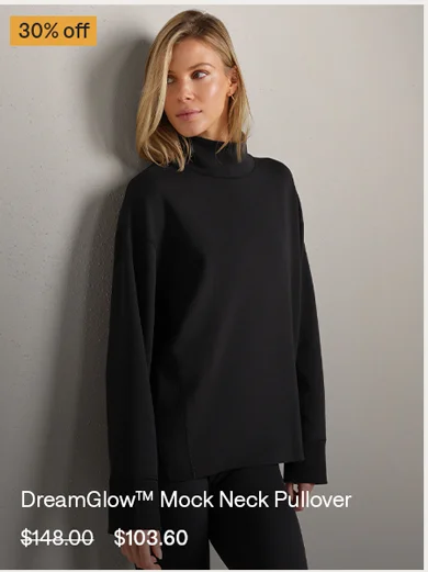 DreamGlow™ Mock Neck Pullover