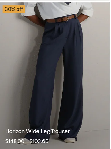 Horizon Wide Leg Trouser
