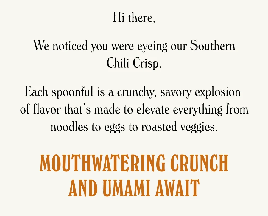 Mouthwatering Crunch and Umami Await