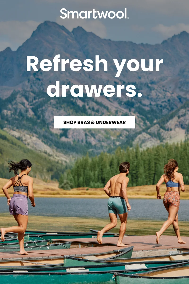 Refresh your drawers. Shop bras & underwear.