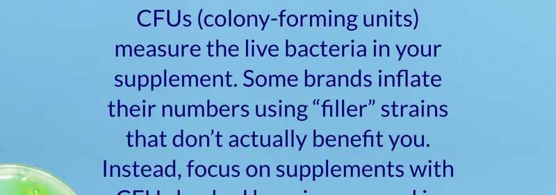 CFUs backed by science