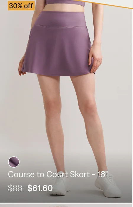 Course to Court Skort - 16''