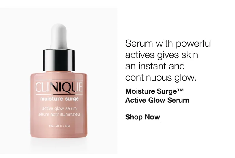 Serum with powerful actives gives skin an instant and continuous glow. | Moisture Surge™ Active Glow Serum | Shop Now