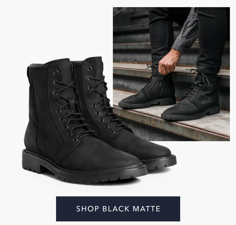 Shop Black Matte Casa Moto Boots
