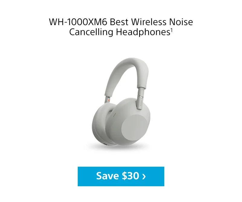 WH-1000XM6 Best Wireless Noise Cancelling Headphones1 | Save