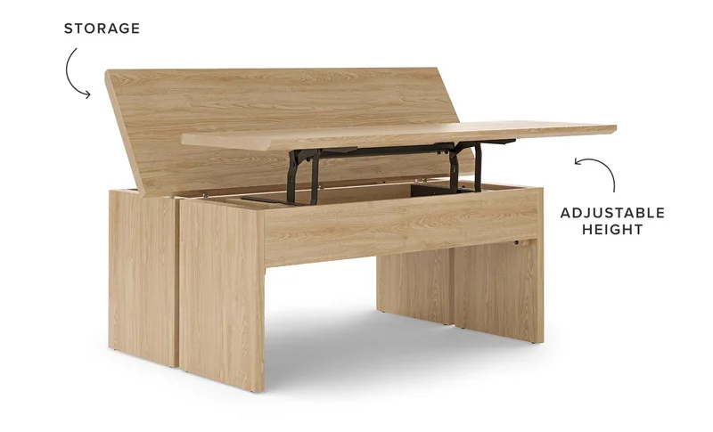 Storage. Adjustable height. Shop the Karl.