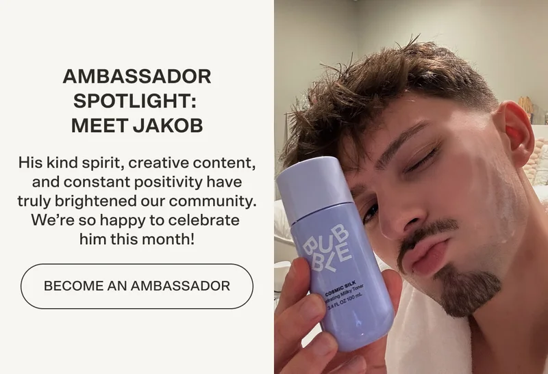 AMBASSADOR SPOTLIGHT: MEET JAKOB His kind spirit, creative content, and constant positivity have truly brightened our community. We’re so happy to celebrate him this month!
