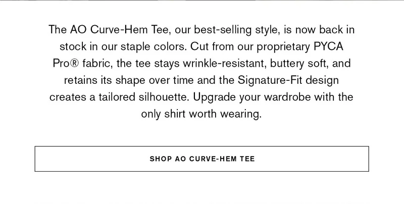 Shop AO Curve-Hem Tee