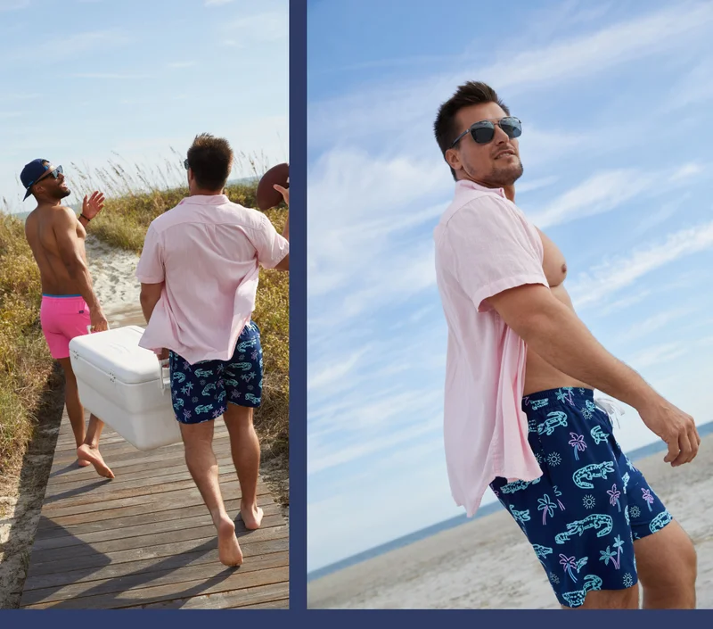 Shop NEW Neon Glades Print Swim Trunks