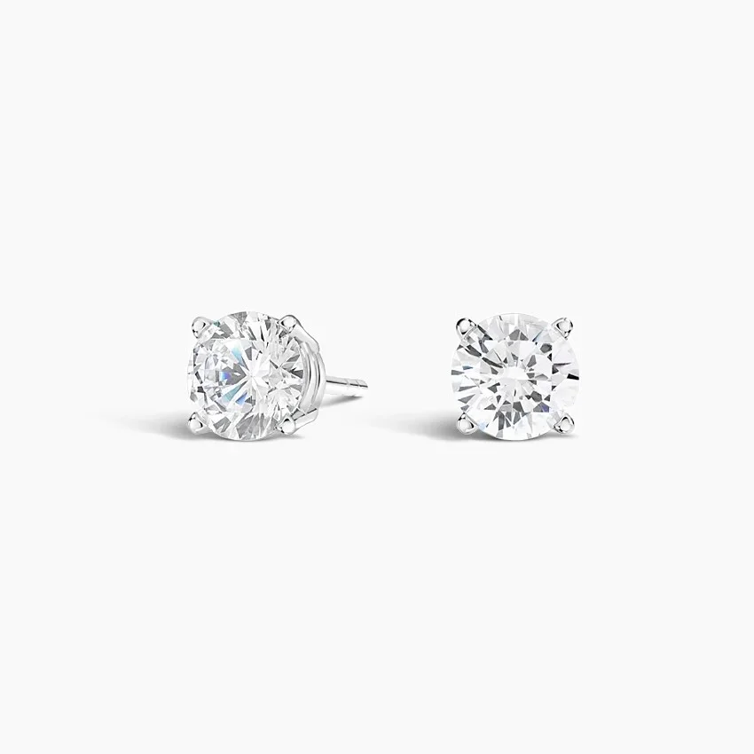 Lab Created Diamond Stud Earrings
