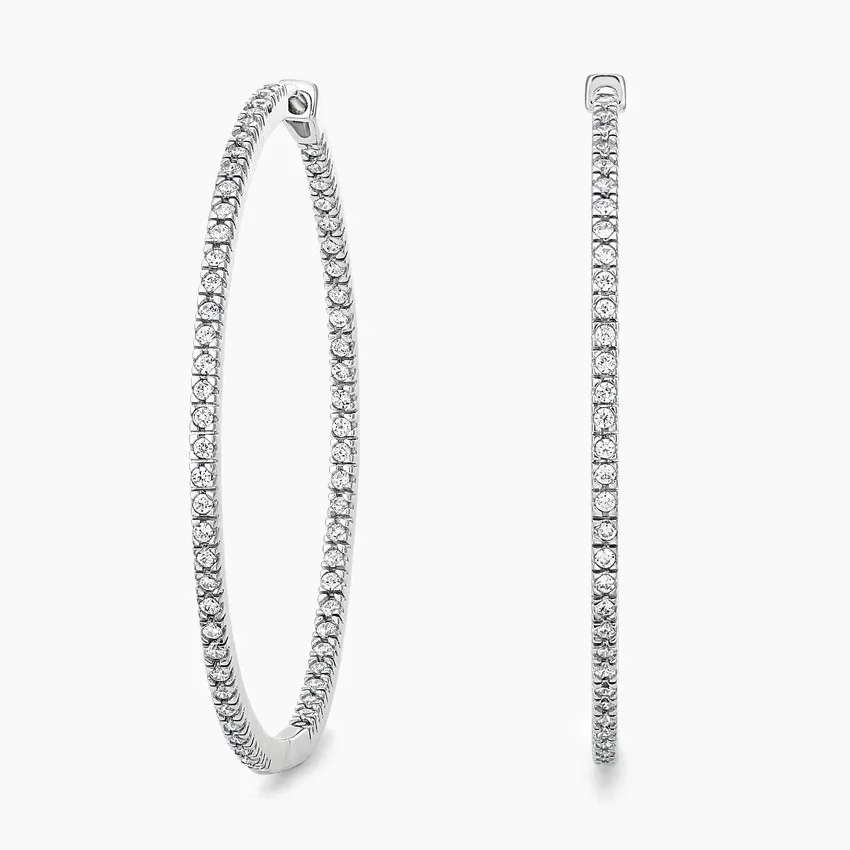 Echo Diamond Hoop Earrings