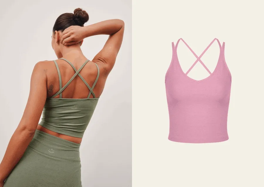 Spacedye Get Across Tank in Grey Sage Heather