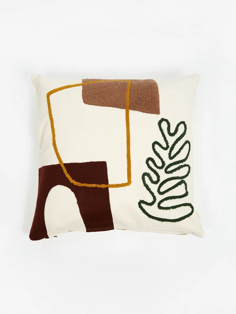 Image of ferm LIVING Mirage Cushion 50x50cm - Leaf