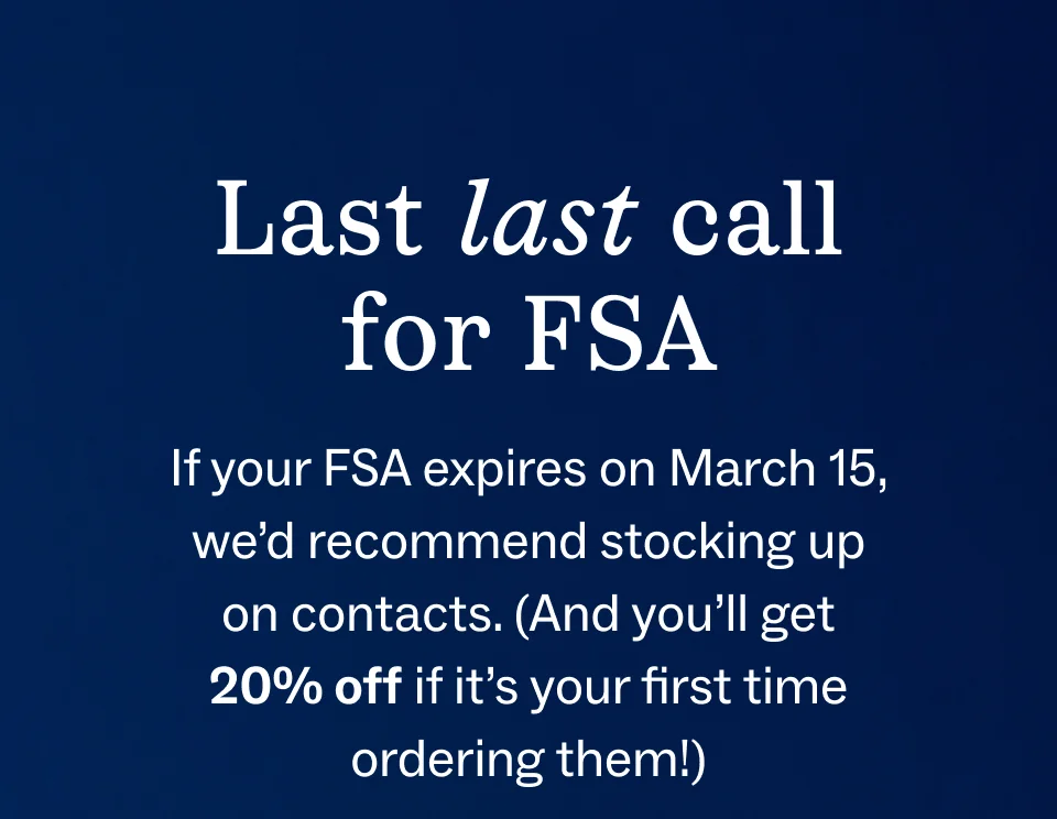 Last last call for FSA