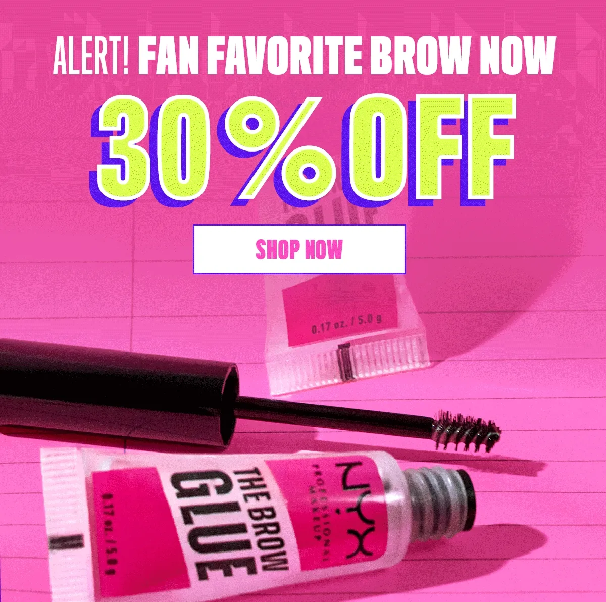 30% off fan favorite brow