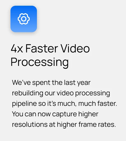 4x Faster Video Processing