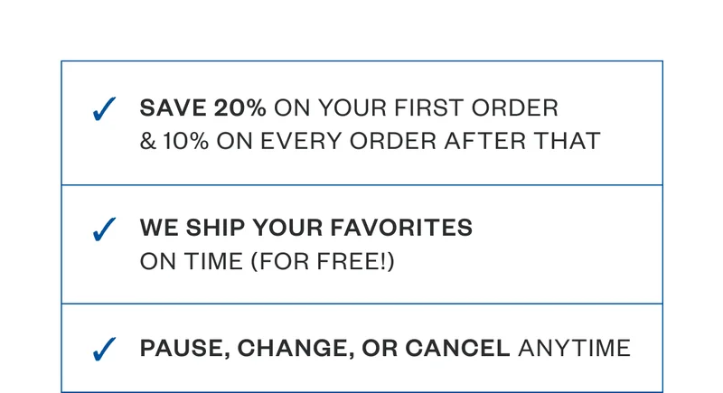 Pause, Change, or Cancel Anytime