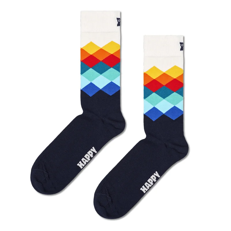 Faded Diamond Sock