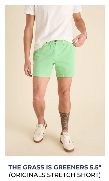 Originals Stretch Short: The Grass Is Greeners 5.5"