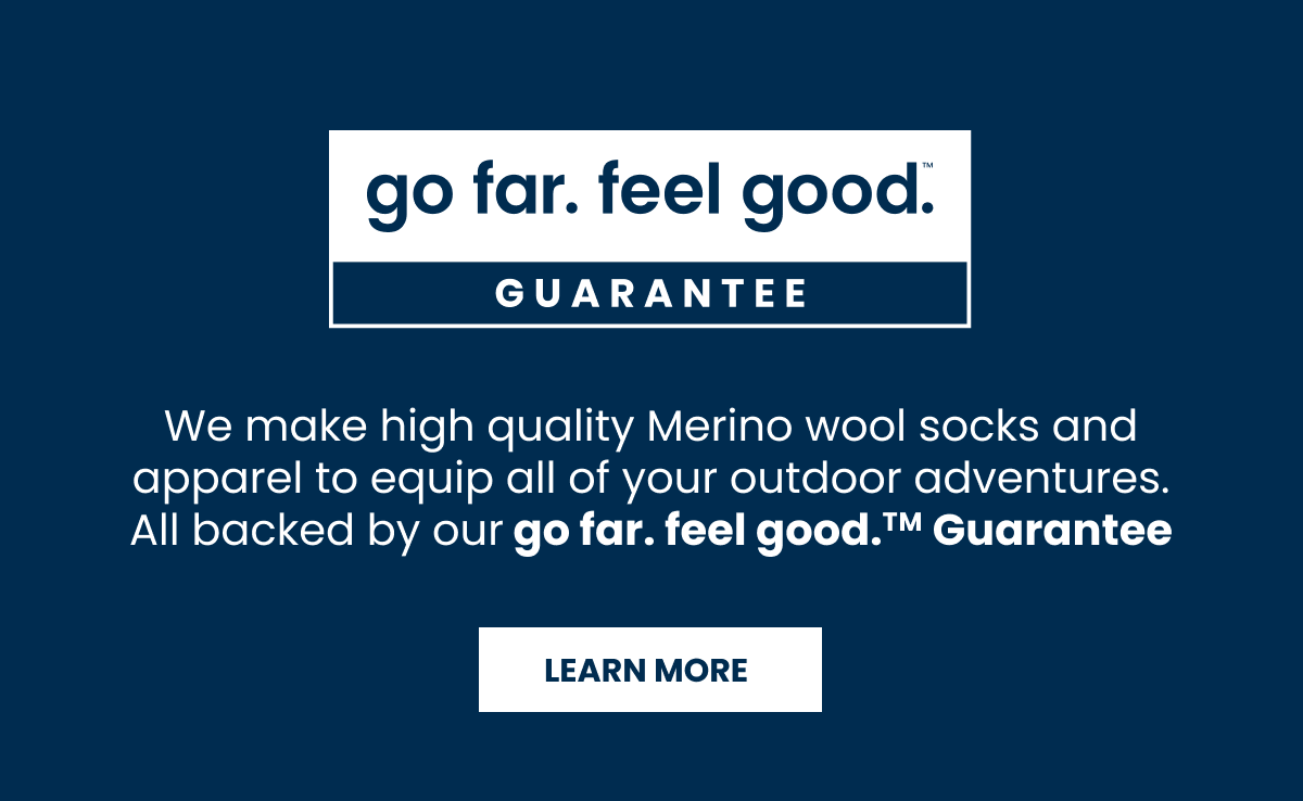go far. feel good. Guarantee