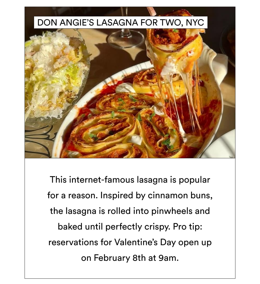 Don Angie’s Lasagna for Two, NYC
