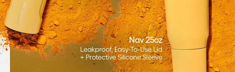 Nav 25oz: Leakproof, Easy-To-Use Lid + Protective Silicone Sleeve