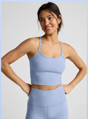 Spacedye™ Slim Racerback Cropped Tank