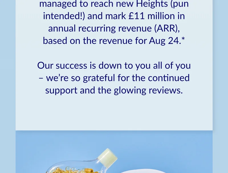 Our success is down to you all