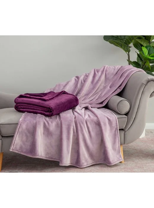 Berkshire Set of 2 Ultra Supreme Velvetsoft 60x70 Throws
