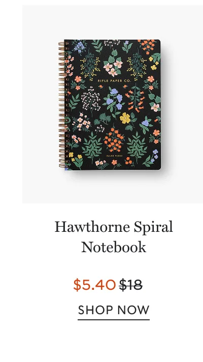 Hawthorne Spiral Notebook