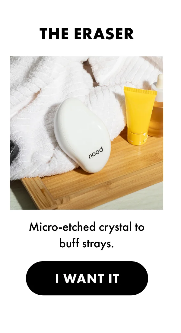 The Eraser. Micro-ethced crystal to buff strays. I want it.