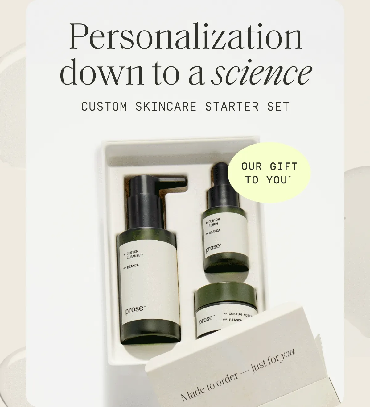 Personalization down to a science