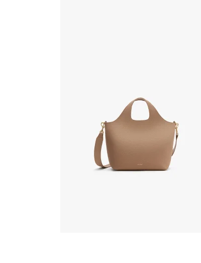 Small System Zipper Tote Cappuccino