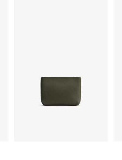 Mini Zipper Pouch Dark Olive
