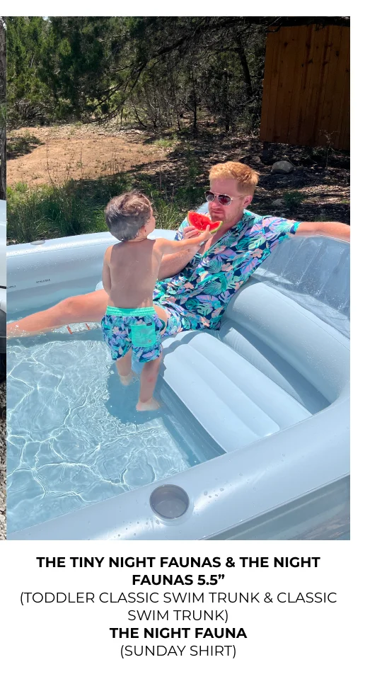 Toddler Classic Swim Trunk: The Tiny Night Faunas